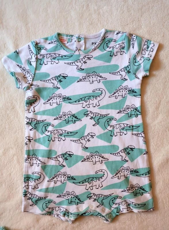 Set van 2 pyjama's/rompers met dinosaurusprint – photo 5